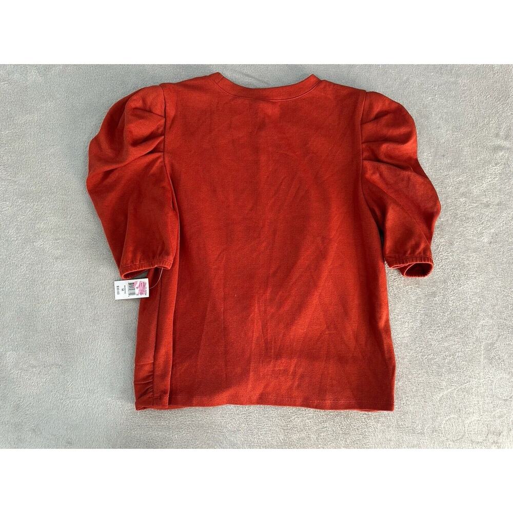 Grace & Karma Women’s Burnt Orange Twisted Front Blouse Size M - Picture 7 of 7